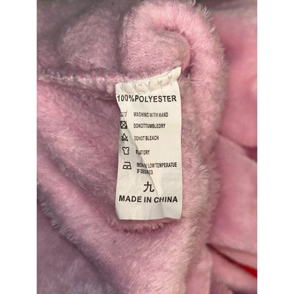 Little Pig Hooded Union Suit Costume Fleece Onesie Pajama For Adults Size S - Picture 7 of 10